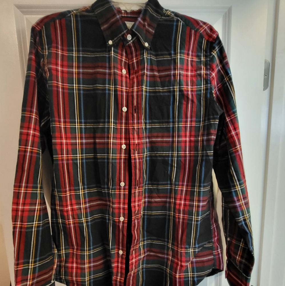 J crew stretch secret wash cotton poplin Stewart t